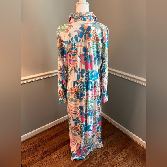 Tolani Collection Martina Tropical Print Maxi Dress M NWT - Picture 6 of 8